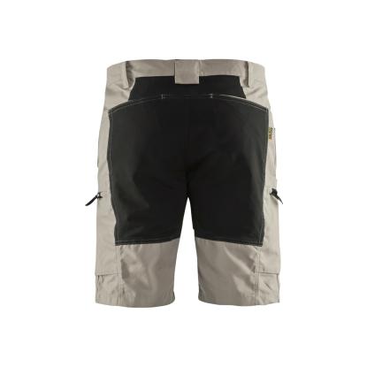 Blåkläder 1449 service shorts med stretch, sand/sort