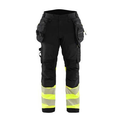 Blåkläder 1821 high vis softshell buks, sort/hi-vis gul