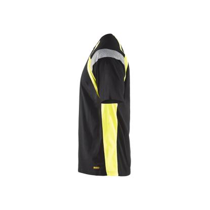 Blåkläder 3332 t-shirt, sort/hi-vis gul