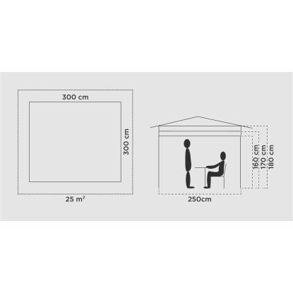 Coleman Fastpitch Onepush shelter - M