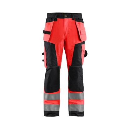 Blåkläder 1568 high vis buks, hi-vis rød/sort