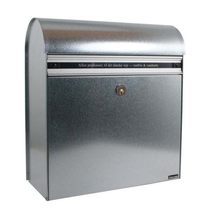 Allux KS200 postkasse med Ruko lås, galvaniseret