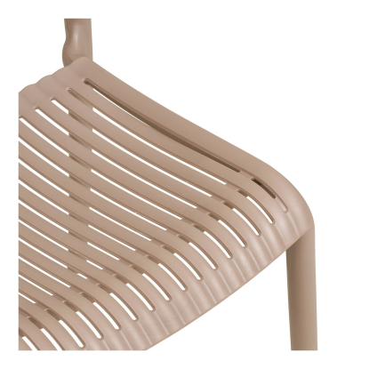 Manzano stabelbar havestol, taupe