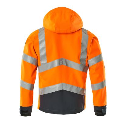 MASCOT SAFE SUPREME Blackpool softshell jakke, hi-vis orange/mørk marine