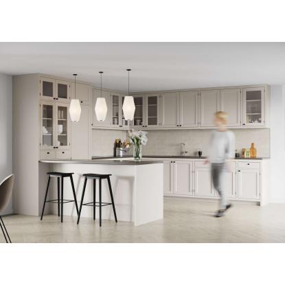 Fibo Kitchen Board vægplade med 30 x 10 cm fliselook, 10 x 600 x 580 mm, grey sahara stone - 2 stk.