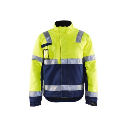 Blåkläder 4862 high vis vinterjakke, hi-vis gul/marineblå