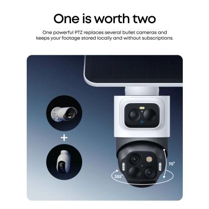 eufy S4 eufyCam sikkerhedskamera med HomeBase S380, 4K, solcelledrevet, 2-pak