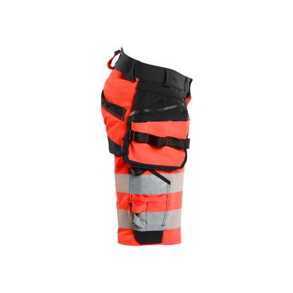 Blåkläder 1120 high vis shorts 4-vejs stretch, hi-vis rød/sort