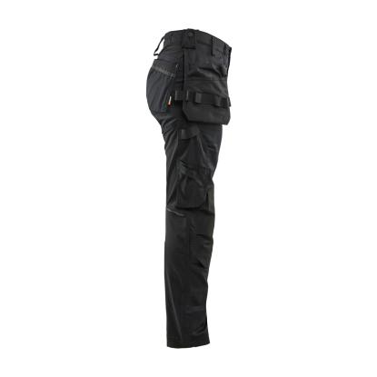 Blåkläder 7132 dame håndværker buks med stretch, sort