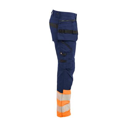 Blåkläder 1130 high vis buks stretch, marineblå/hi-vis orange