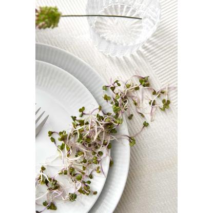 aida Relief middagstallerken, Ø27 cm, porcelæn, hvid - 4 stk.