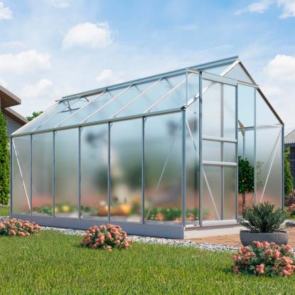 Vitavia Venus 7500 drivhus, alu, 7,5 m², 4 mm poly, inkl. sokkel