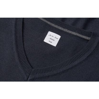 Seven Seas S670 The knit pullover med v-hals, navy