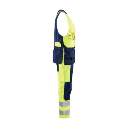 Blåkläder 2653 high vis helbuks, hi-vis gul/marineblå