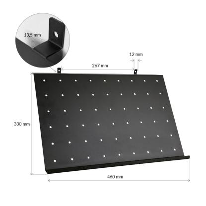 FOG & VENØ skoshylde inkl. skruer, sort, 200 mm
