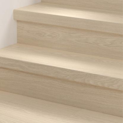 Pergo vinyl trappeafdækning/trappeforkantsprofil, Light Danish Oak, 1484 x 146 x 62 mm