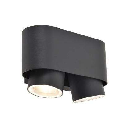 LUTEC CYPRES udendørs væglampe, up/down, B17,3 cm, GU10, IP44, mørk grå