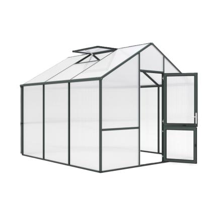 KGT Dahlie III drivhus, grangrøn, 9,59 m²