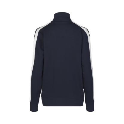 ID 0627 sweat cardigan med kontrast, dame, navy