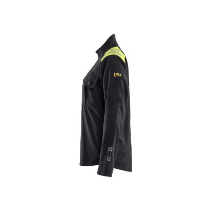 Blåkläder 4072 dame overshirt inherent, sort/hi-vis gul