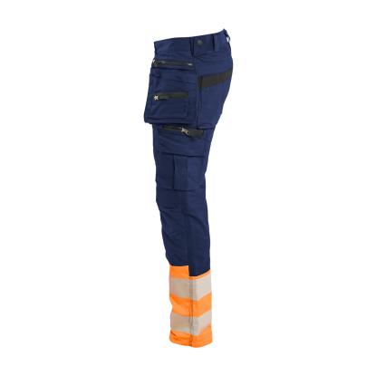 Blåkläder 1130 high vis buks stretch, marineblå/hi-vis orange
