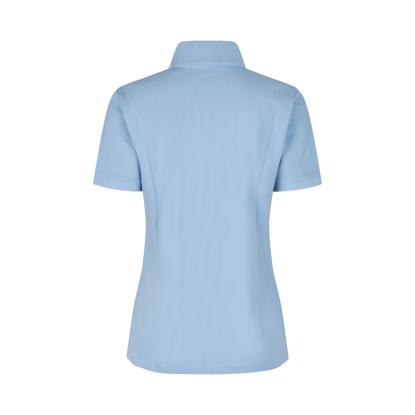 ID 0587 poloshirt, økologisk, dame, lys blå