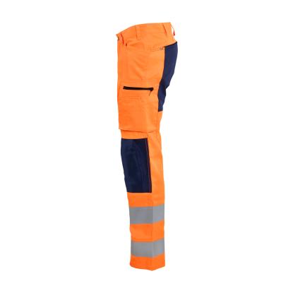 Blåkläder 1585 high vis buks med stretch, hi-vis orange/marineblå