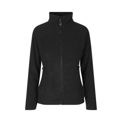 ID 0807 Zip-n-Mix mikrofleece cardigan, dame, sort