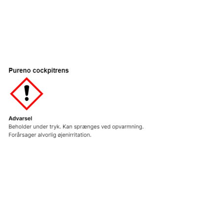 Pureno cockpitrens - 500 ml
