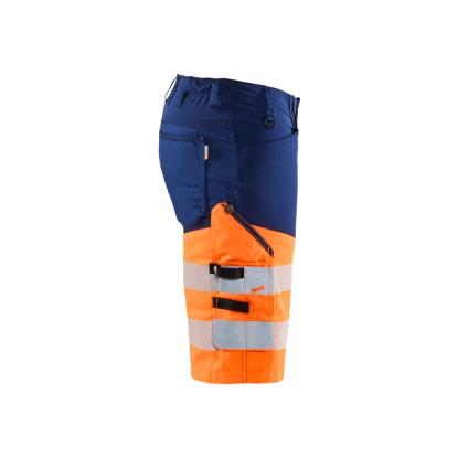 Blåkläder 1541 high vis shorts med stretch, marineblå/hi-vis orange
