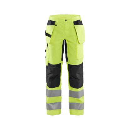 Blåkläder 7163 dame high vis buks med stretch, hi-vis gul/sort