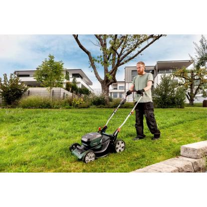 Metabo RM 36-18 LTX BL 46 plæneklipper, 36V, med 2 x 5,2 Ah batteri og lader