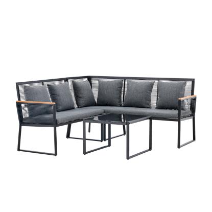 Venture Design Dallas sofasæt, sort/grå