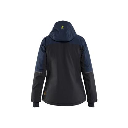 Blåkläder 4707 striker dame vinterjakke 4-vejs stretch, mørk marineblå/hi-vis gul