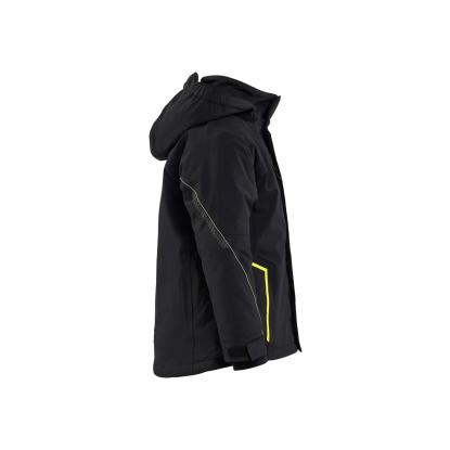 Blåkläder 5210 letforet vinterjakke 4-vejs stretch til børn, sort/hi-vis gul