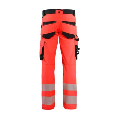 Blåkläder 1124 high vis buks 4-vejs stretch, hi-vis rød/sort