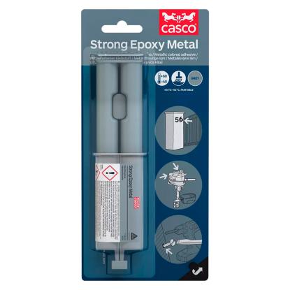 Casco Strong Epoxy Metal, resin + hærder komponent - 2 x 12 ml