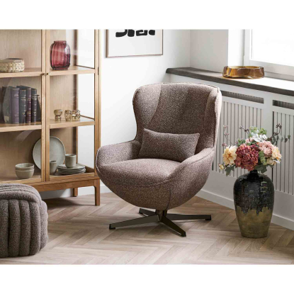 Blenheim loungestol med drejefod, brun