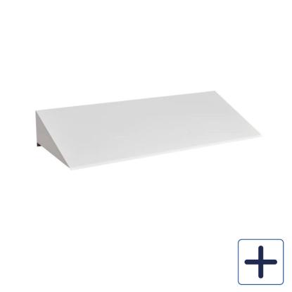 Allux skråtag til SC135 postkasse, hvid