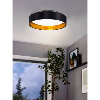 EGLO MASERLO 2 LED loftlampe, Ø38 cm, sort/guld