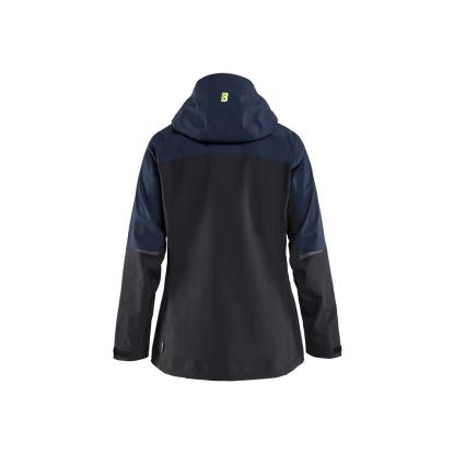 Blåkläder 4708 striker dame skaljakke 4-vejs stretch, mørk marineblå/hi-vis gul