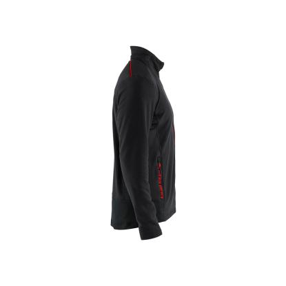 Blåkläder 4765 microfleece jakke, sort/rød