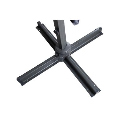 Venture Design Leeds parasol, sort/mørkegrå, 300 x 300 cm