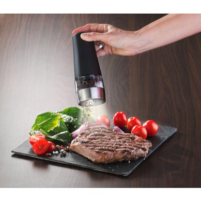 WENKO Kitchen 2-i-1 elektrisk krydderikværn med LED-belysning