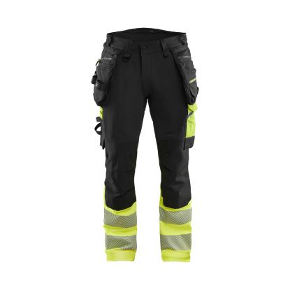 Blåkläder 1125 high vis buks 4-vejs stretch, sort/hi-vis gul