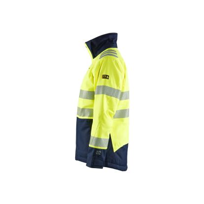 Blåkläder 4917 dame multinorm vinterjakke inherent, hi-vis gul/marineblå
