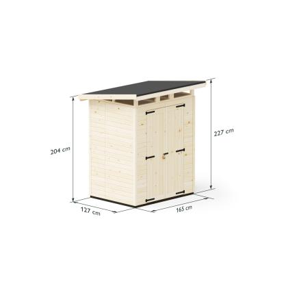 Upyard Strongbox redskabsrum M, ubehandlet - 1,76 m²