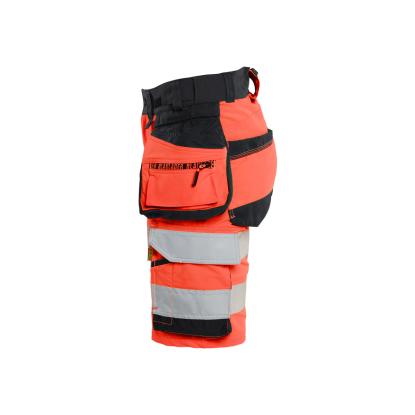 Blåkläder 7020 dame high vis shorts 4-vejs stretch, hi-vis rød/sort