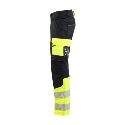Blåkläder 1126 high vis buks 4-vejs stretch, sort/hi-vis gul