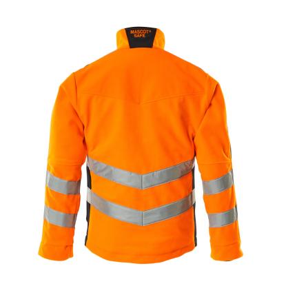 MASCOT SAFE SUPREME Sheffield fleecejakke, hi-vis orange/mørk marine